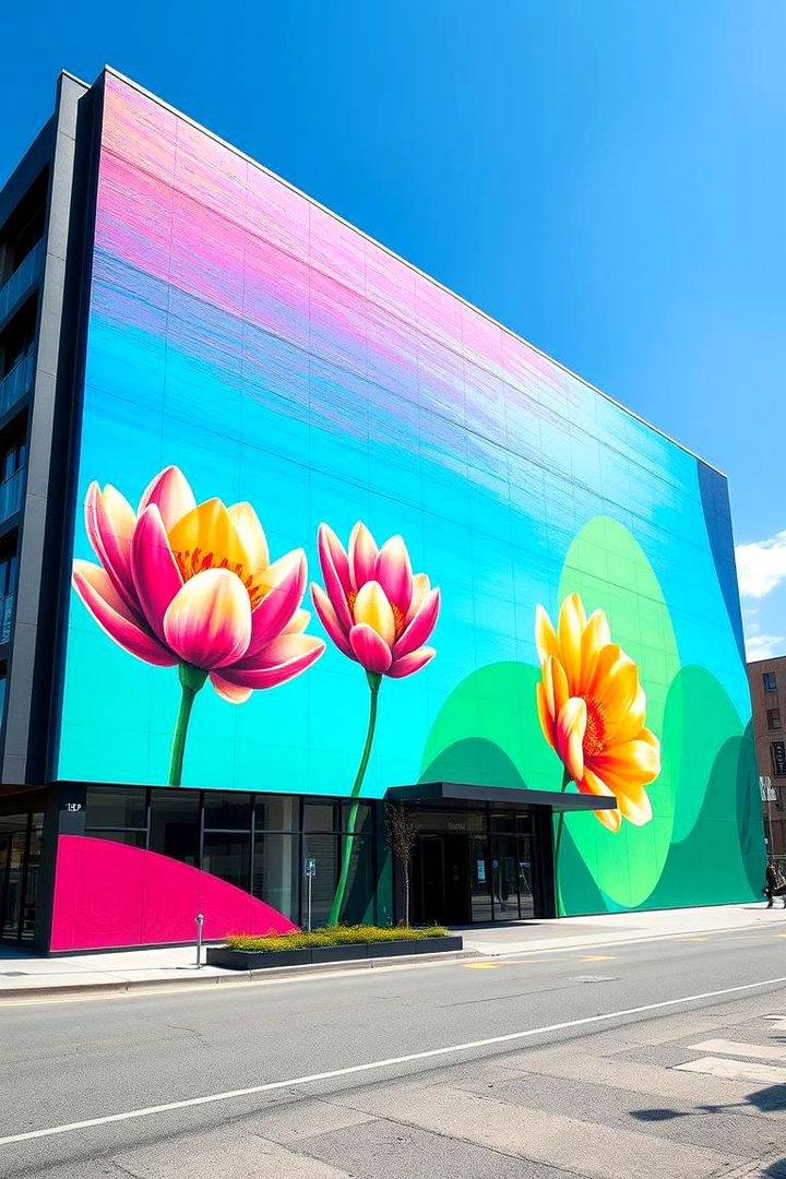 Contemporary Bloom Spectrum - 22 Flower Murals on Buildings