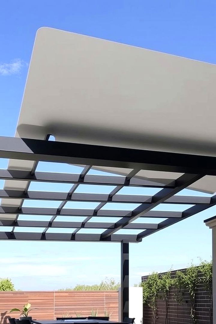 Contemporary Cantilevered Roof - 22 Pergola Roof Ideas