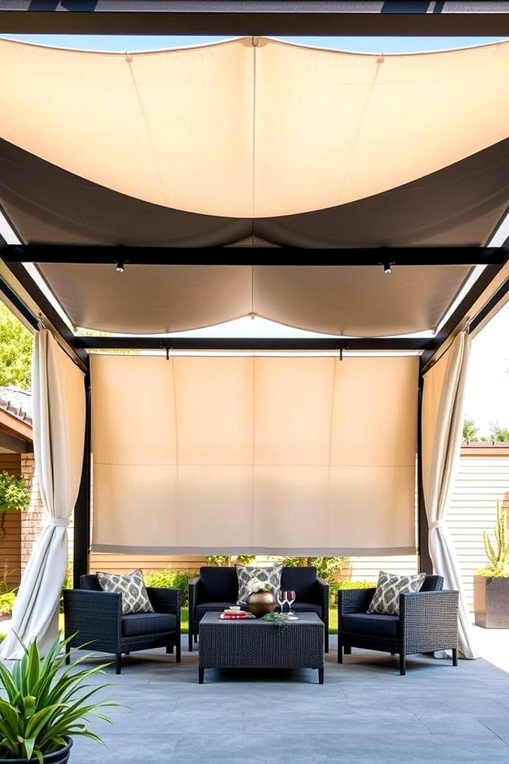 Contemporary Canvas Pavilion - 22 Outdoor Pavilion Ideas