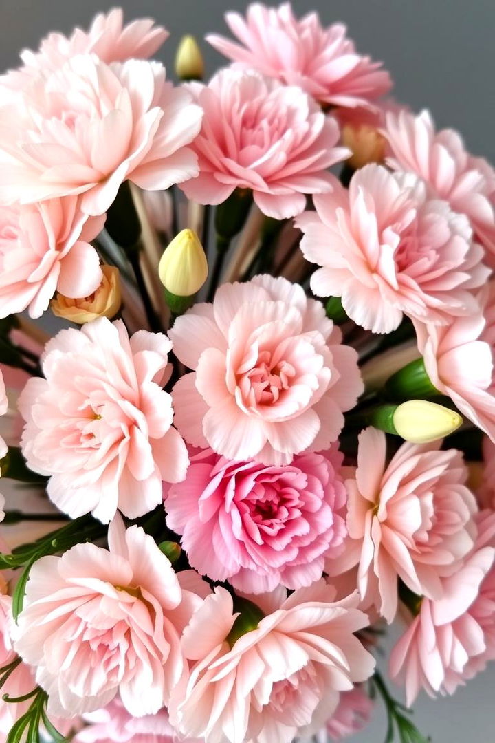 Contemporary Carnation Cluster - 22 Flower Centerpiece Ideas
