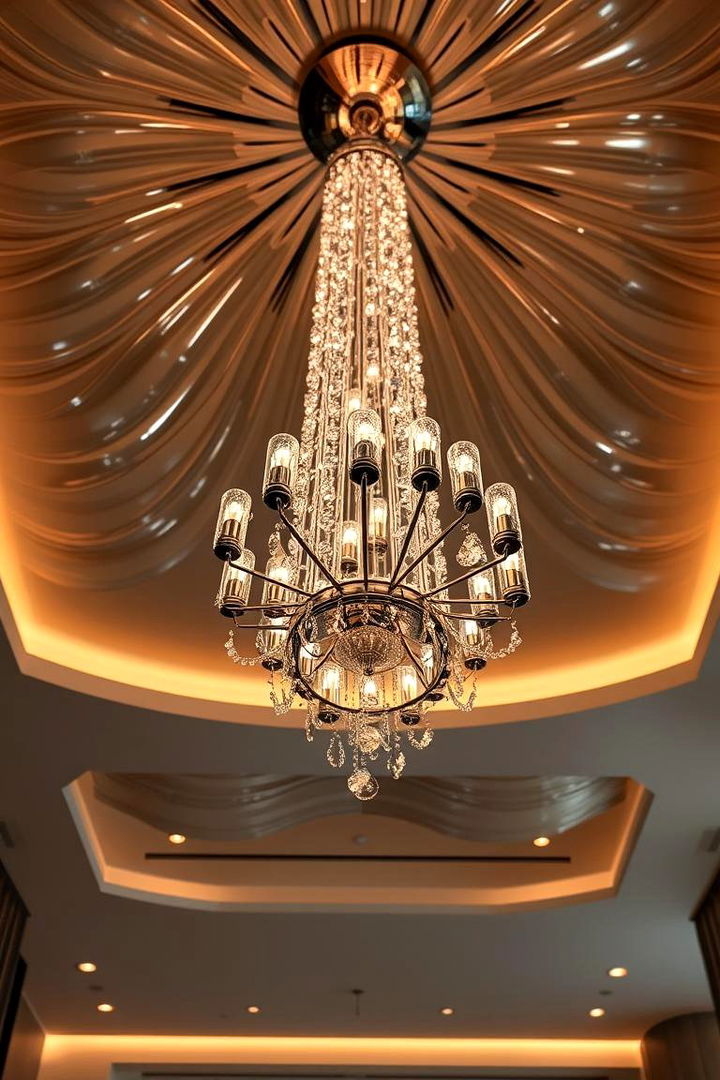 Contemporary Chandelier Design - 22 Living Room Ceiling Lighting Ideas