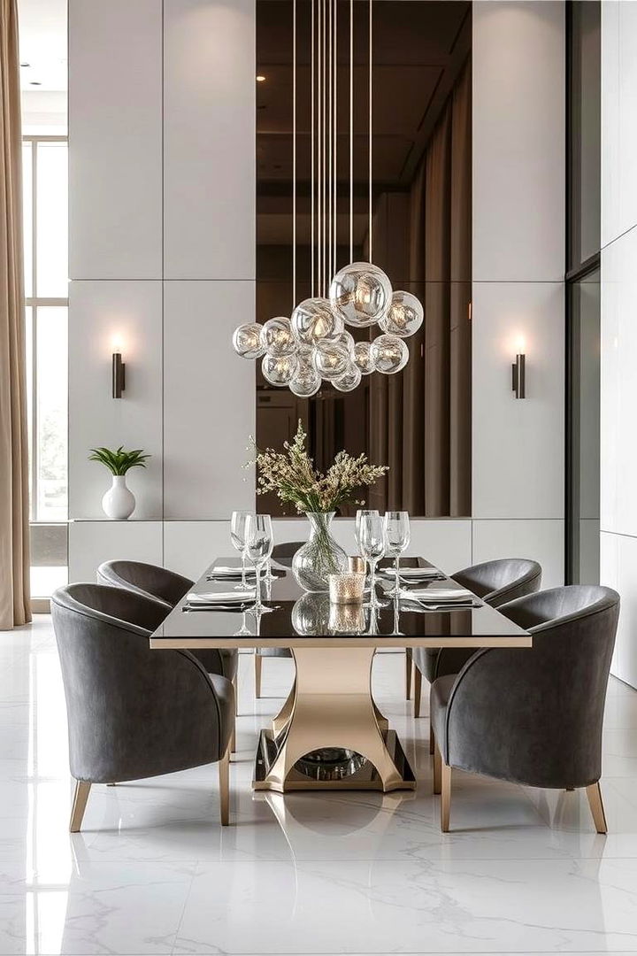 Contemporary Chic - 22 Neutral Dining Room Ideas