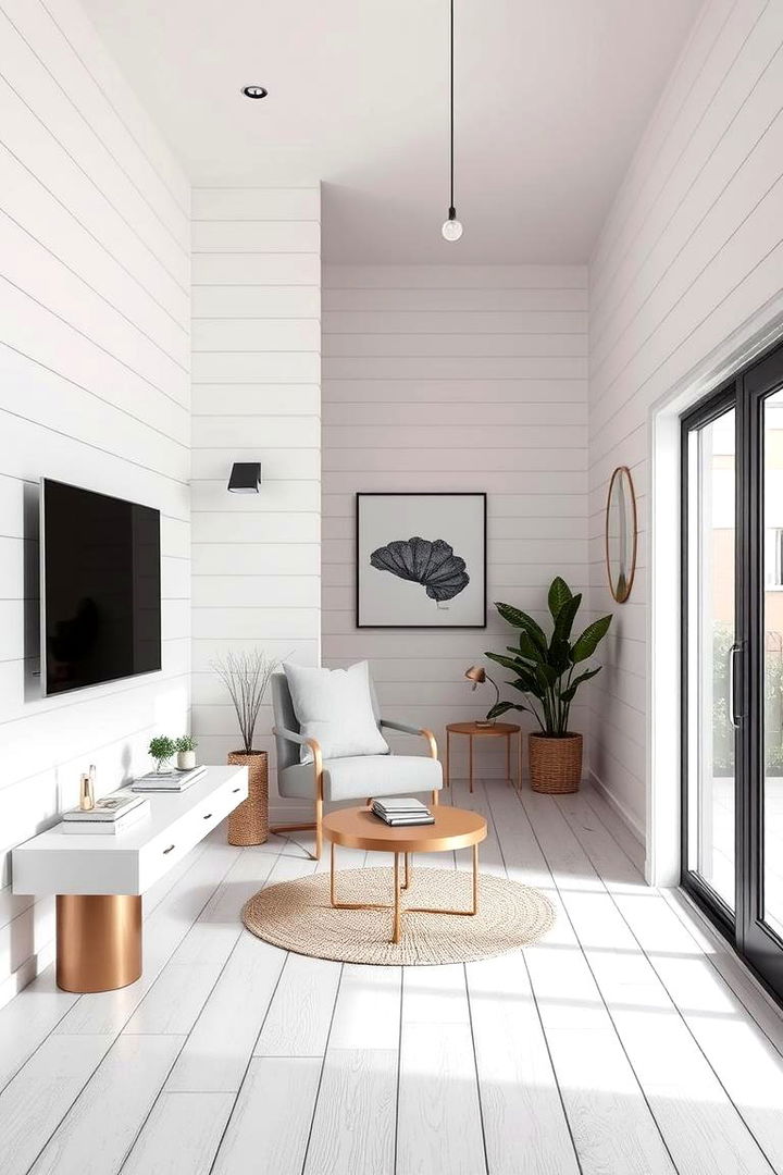 Contemporary Chic Ambiance - 22 Shiplap Fireplace Ideas