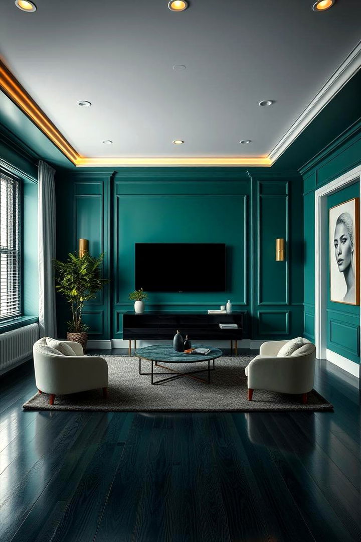 Contemporary Chic Style - 22 Emerald Green and Gold Bedroom Ideas