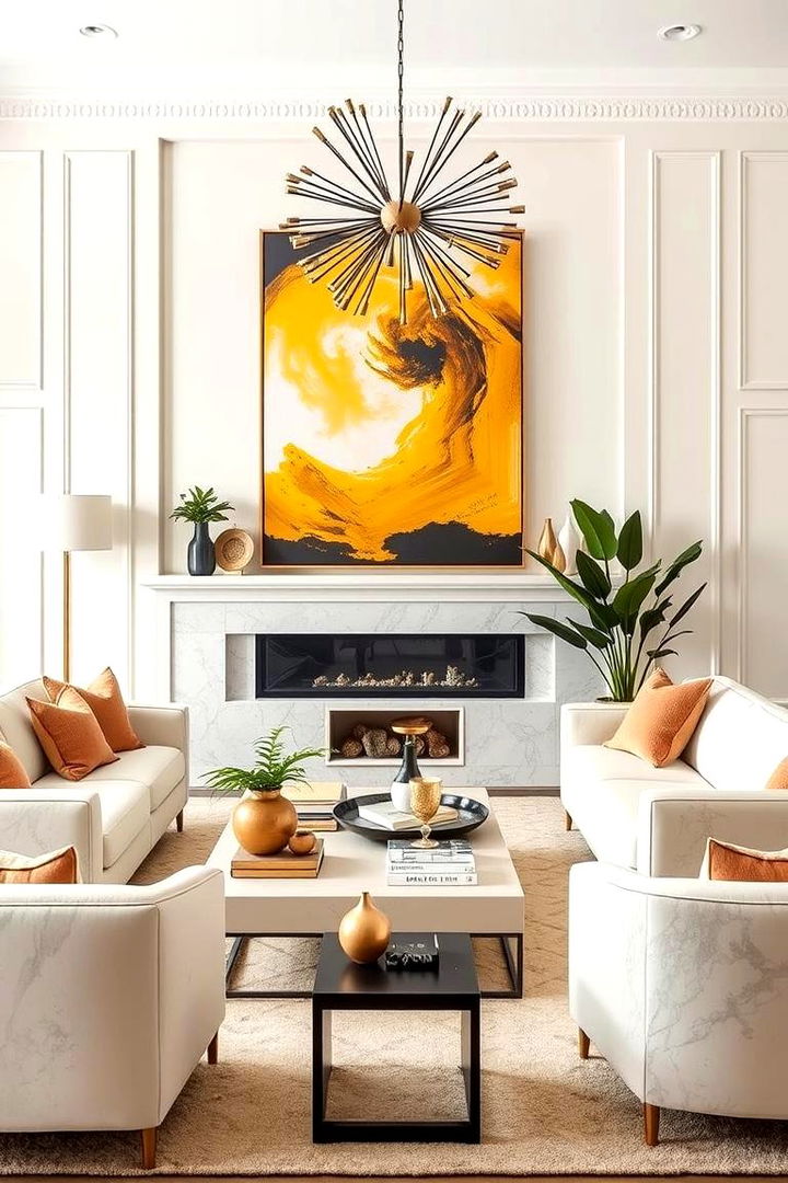 Contemporary Chic Vibe - 22 Cream Living Room Ideas