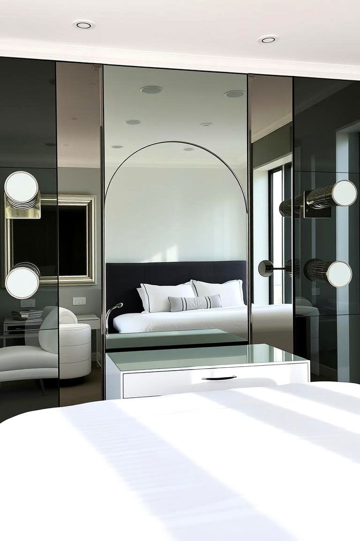 Contemporary Chic - 22 Mirror Behind Nightstand Design Ideas