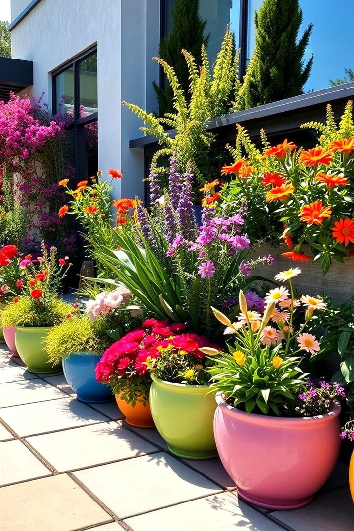 Contemporary Color Play - 22 Modern Small Garden Ideas