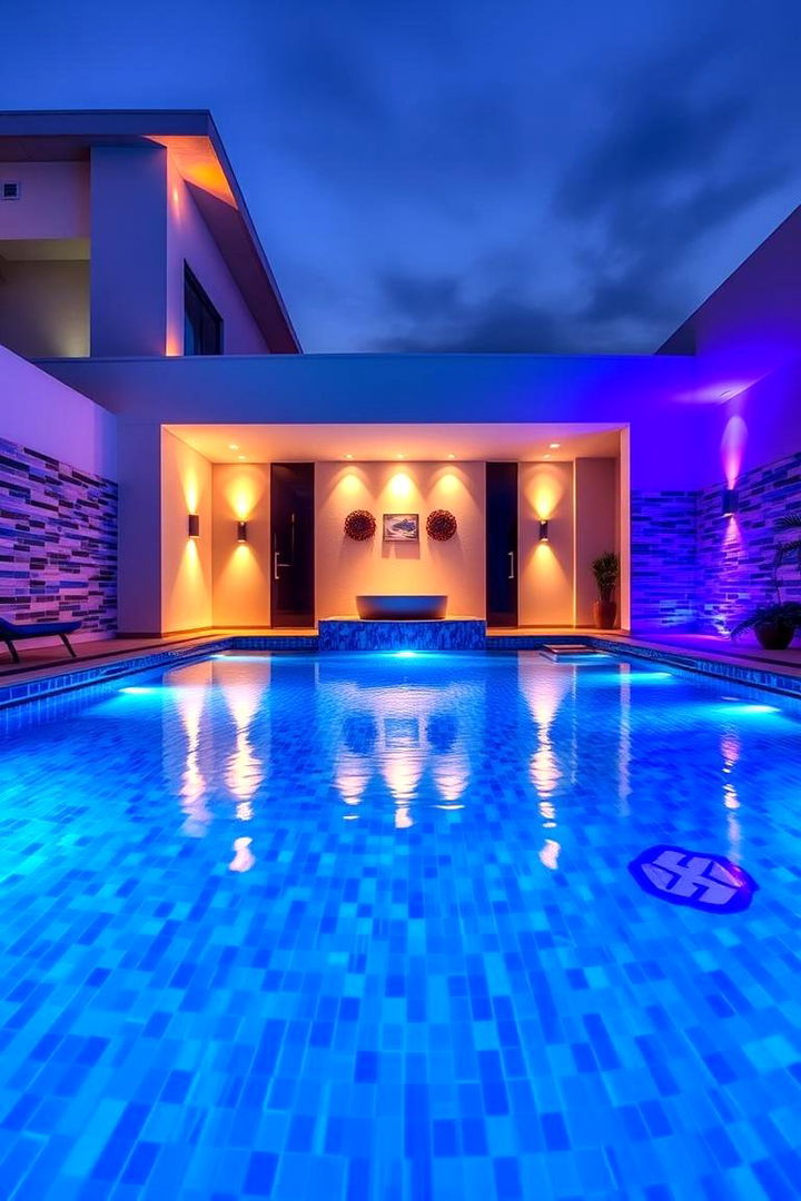 Contemporary Color Pop Highlight - 22 Small Inground Pool Ideas