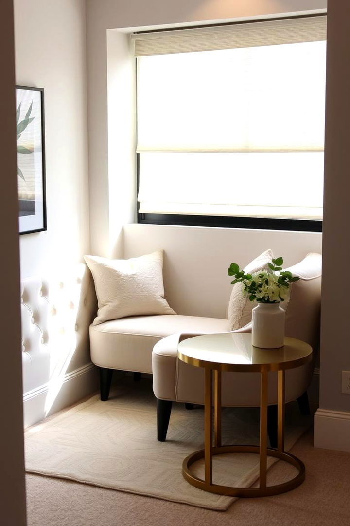 Contemporary Comfort Zones Cozy Nooks for Relaxation - 22 Cream and Gold Living Room Ideas