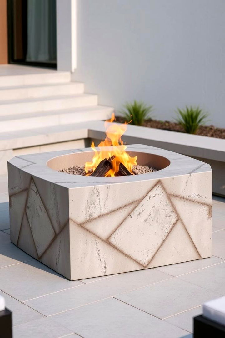 Contemporary Concrete Fire Pit - 22 Fire Pit Ideas