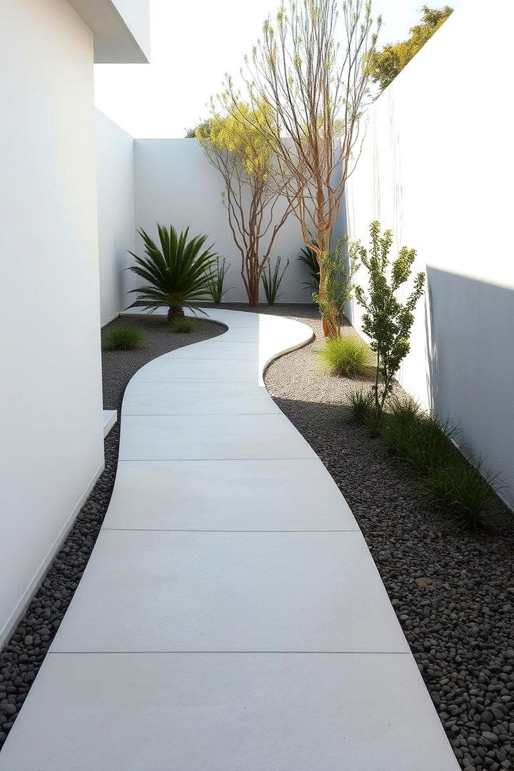 Contemporary Concrete Garden Pathways - 22 Concrete Garden Ideas