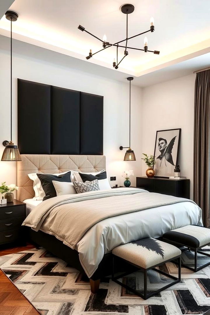 Contemporary Contrast - 22 Bedroom Interior Design Ideas