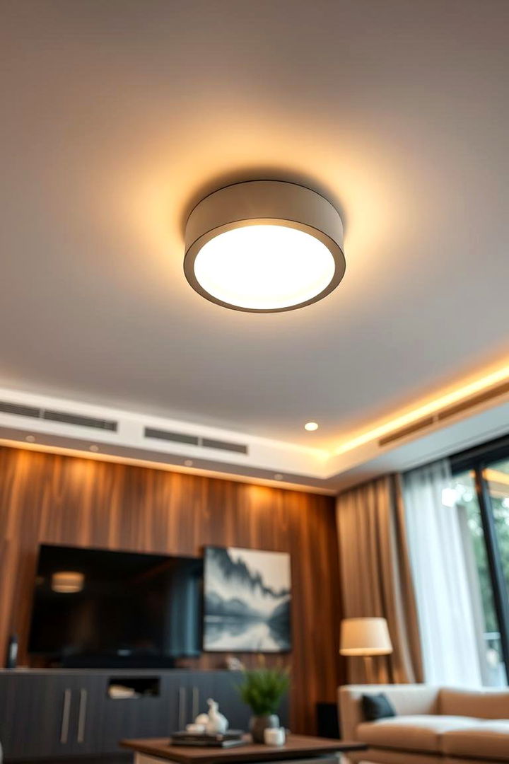 Contemporary Eco Friendly Fixtures - 22 Living Room Ceiling Lighting Ideas
