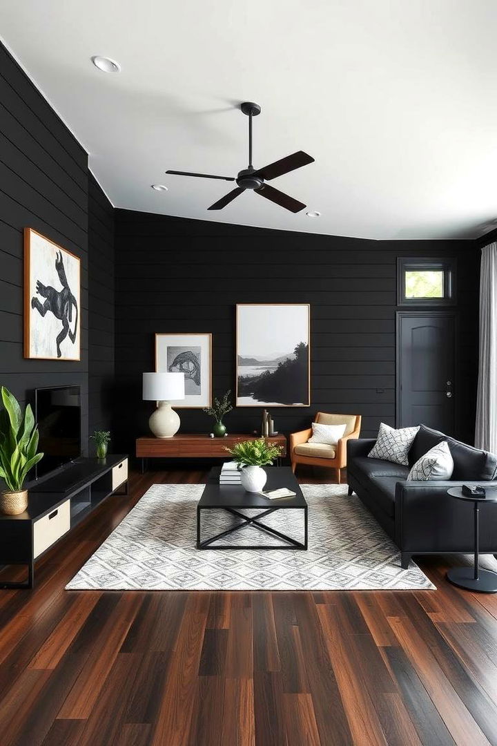 Contemporary Edge Innovation - 22 Black Shiplap Fireplace Ideas