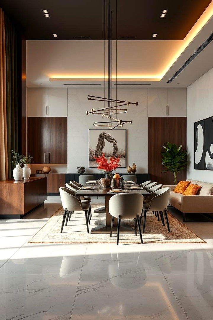 Contemporary Elegance Dining - 22 Dining Room Design Ideas