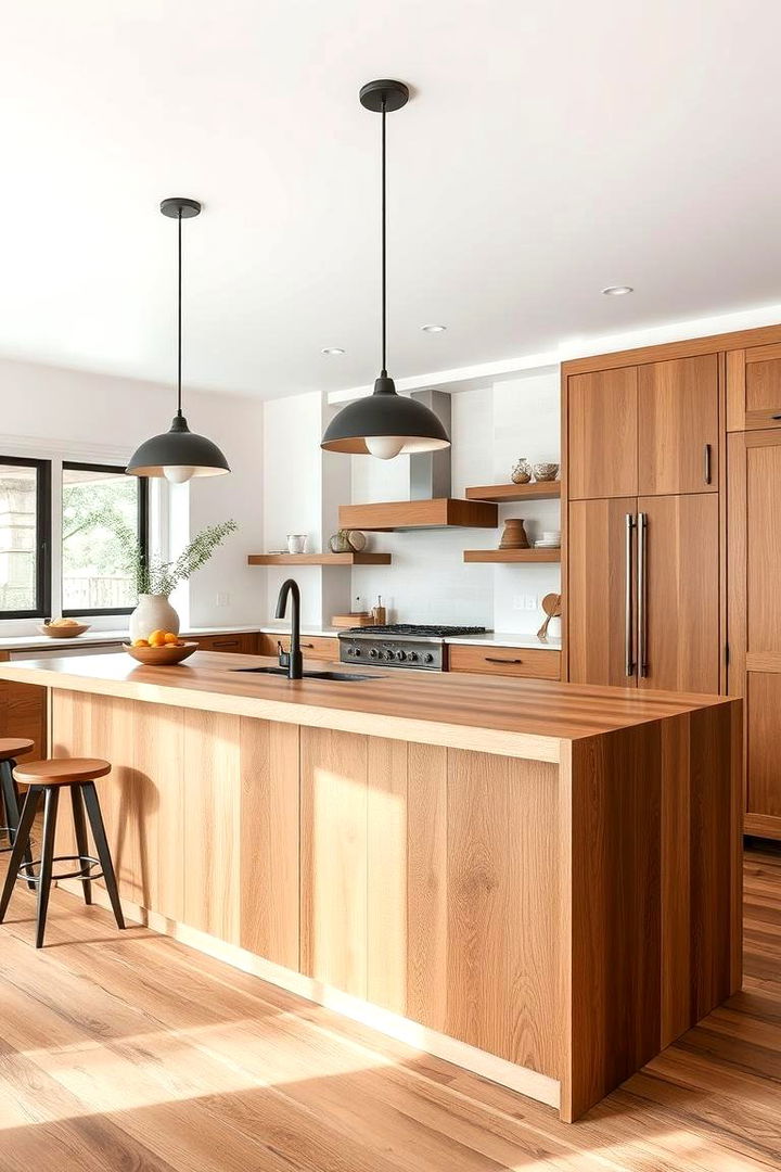 Contemporary Farmhouse Blend - 22 Farmhouse Kitchen Island Ideas