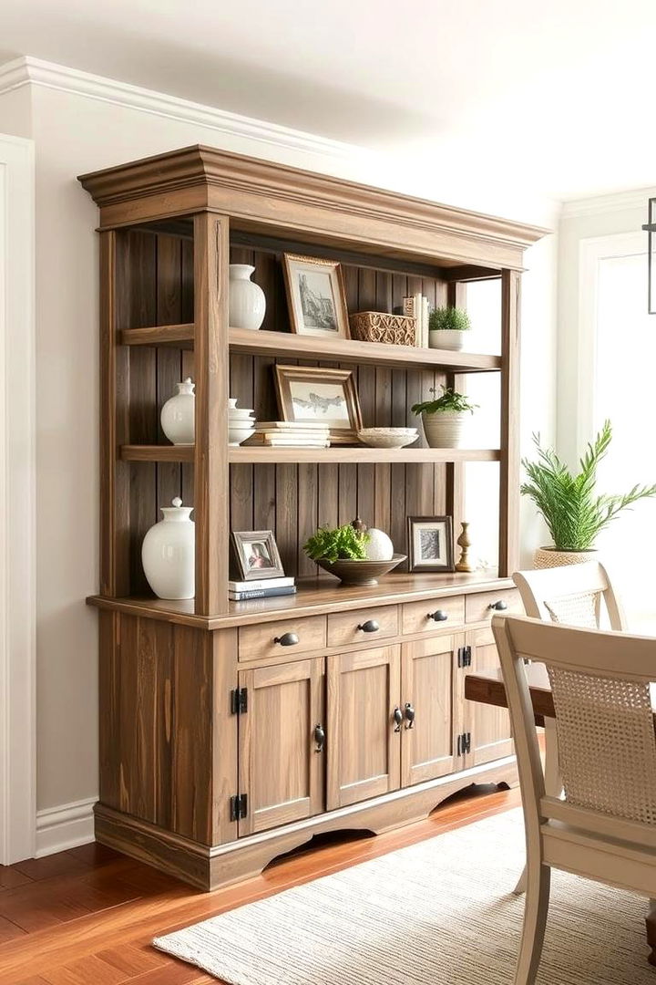 Contemporary Farmhouse Hutch - 22 Dining Room Hutch Ideas