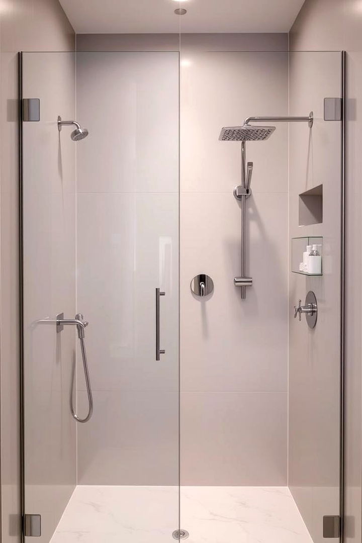 Contemporary Fixture Elegance - 22 Double Shower Ideas