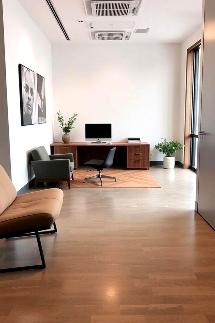 Contemporary Flooring Choices - 22 Office Guest Room Ideas