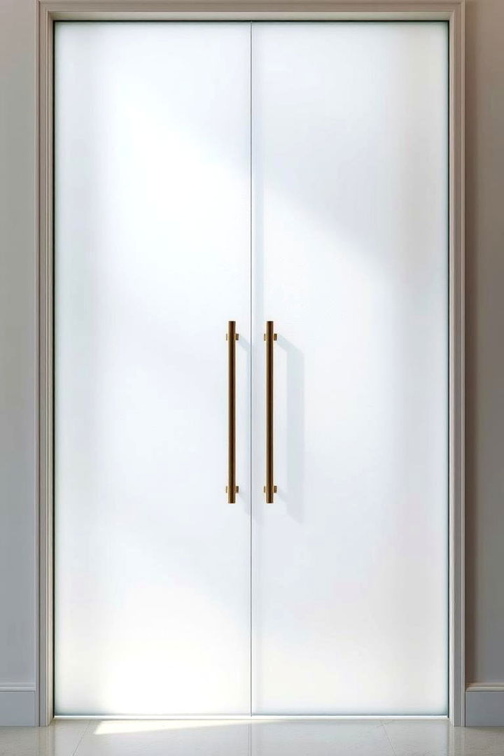 Contemporary Frosted Glass Door - 22 Pantry Door Ideas