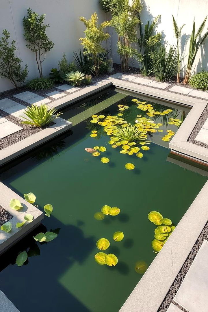 Contemporary Geometric Pond Shapes - 22 Raised Garden Pond Ideas