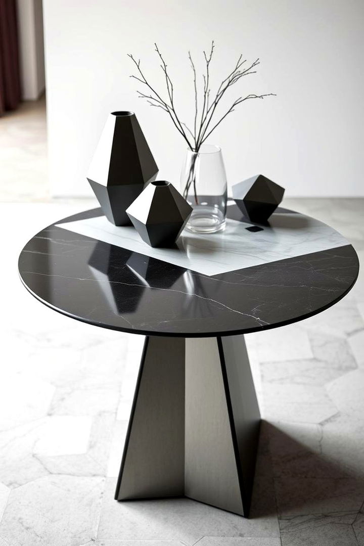 Contemporary Geometric Shapes - 22 Dining Room Table Decor Ideas