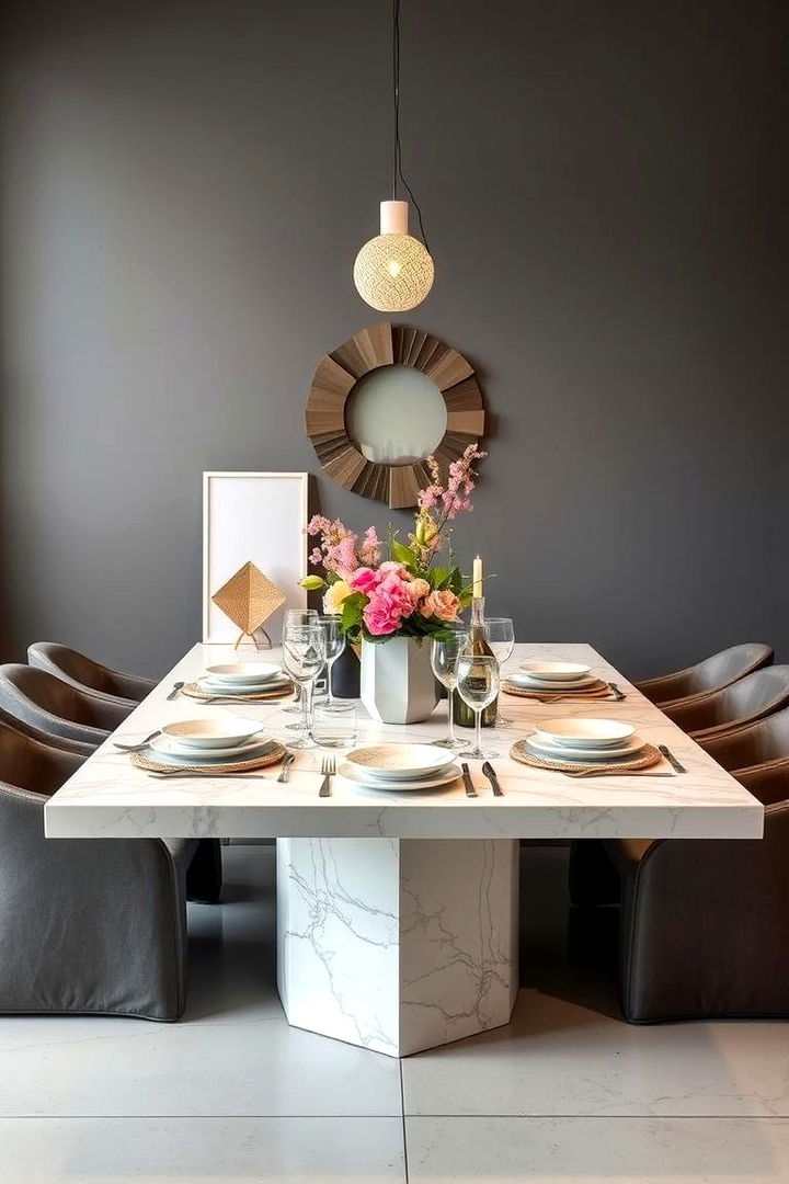 Contemporary Geometric Tablescape - 22 Tablescape Ideas
