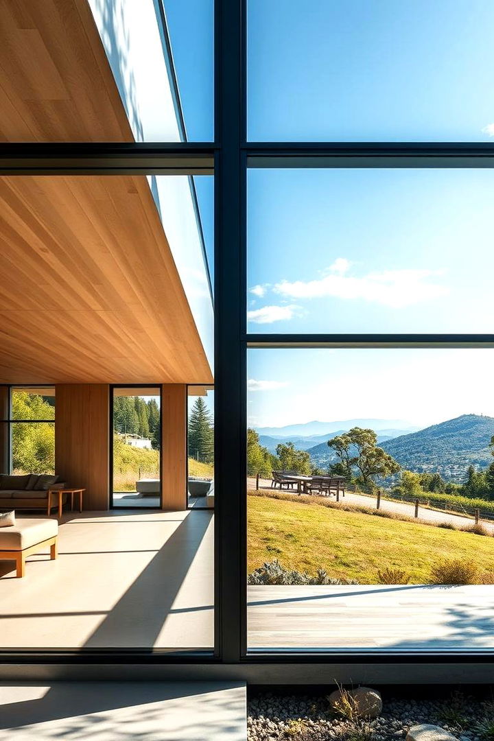 Contemporary Glass Elements - 22 Barndominium Exterior Ideas