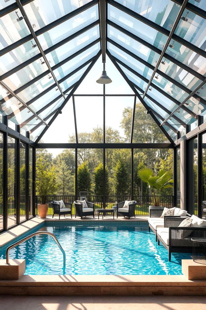 Contemporary Glass Enclosed Gazebo - 22 Pool Gazebo Ideas