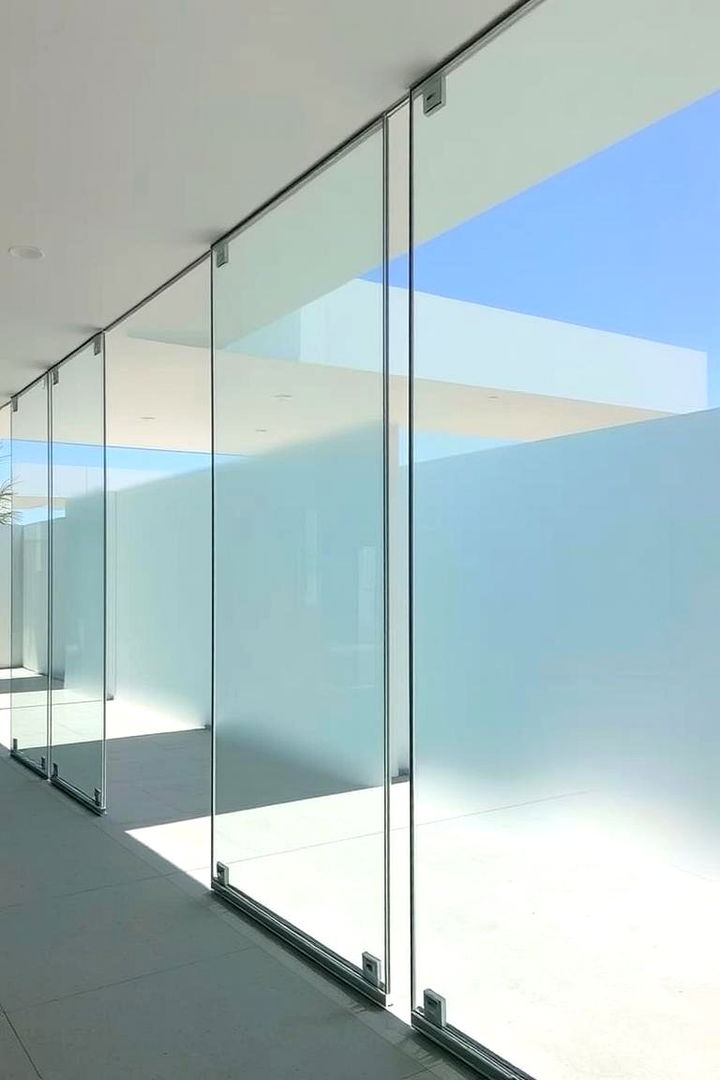 Contemporary Glass Partitions - 22 Outdoor Privacy Screen Ideas
