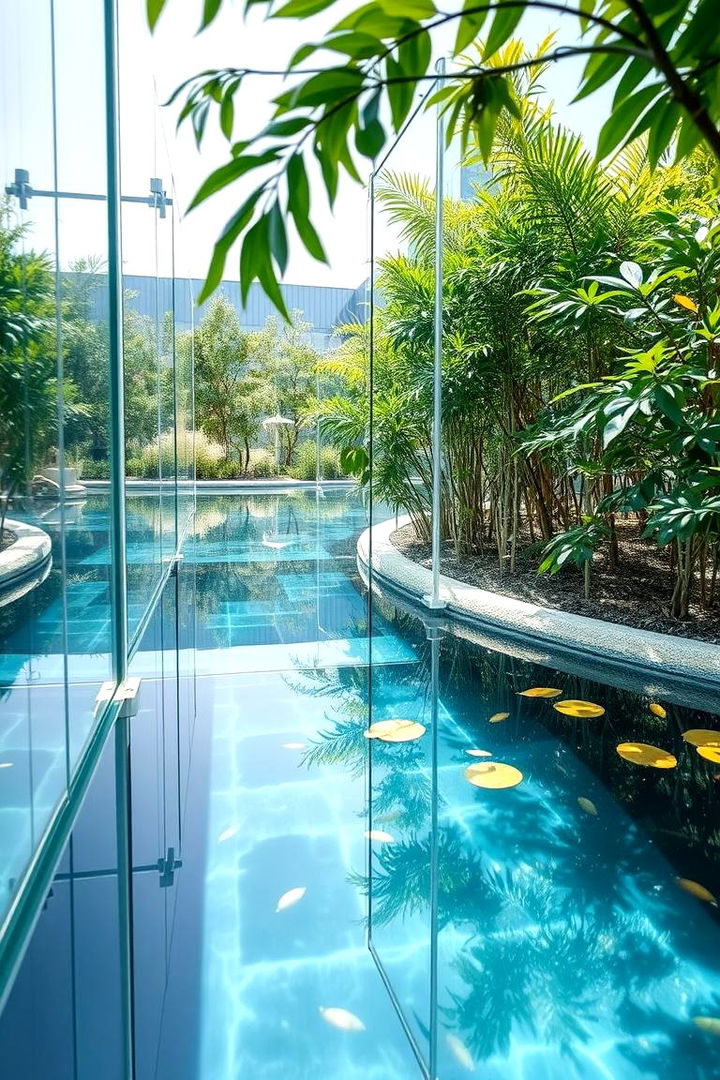 Contemporary Glass Ponds - 22 Small Garden Reflecting Pool Ideas
