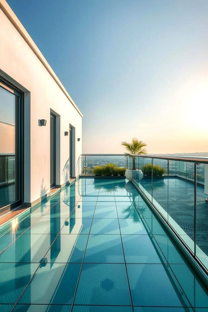 Contemporary Glass Tiles - 22 Balcony Tiles Ideas