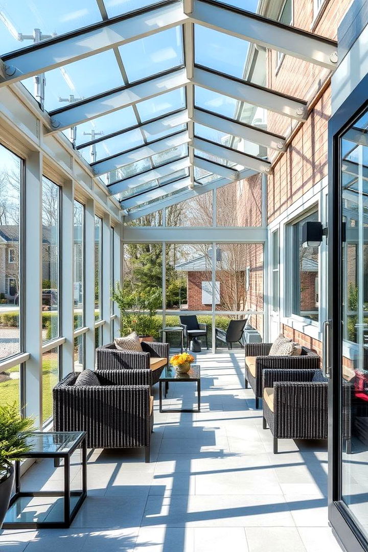 Contemporary Glass and Metal Design - 22 Covered Porch Ideas