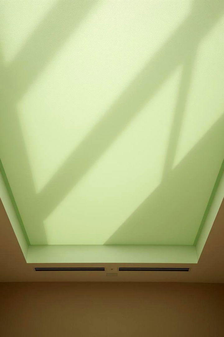 Contemporary Green Zen - 22 Green Ceiling Ideas
