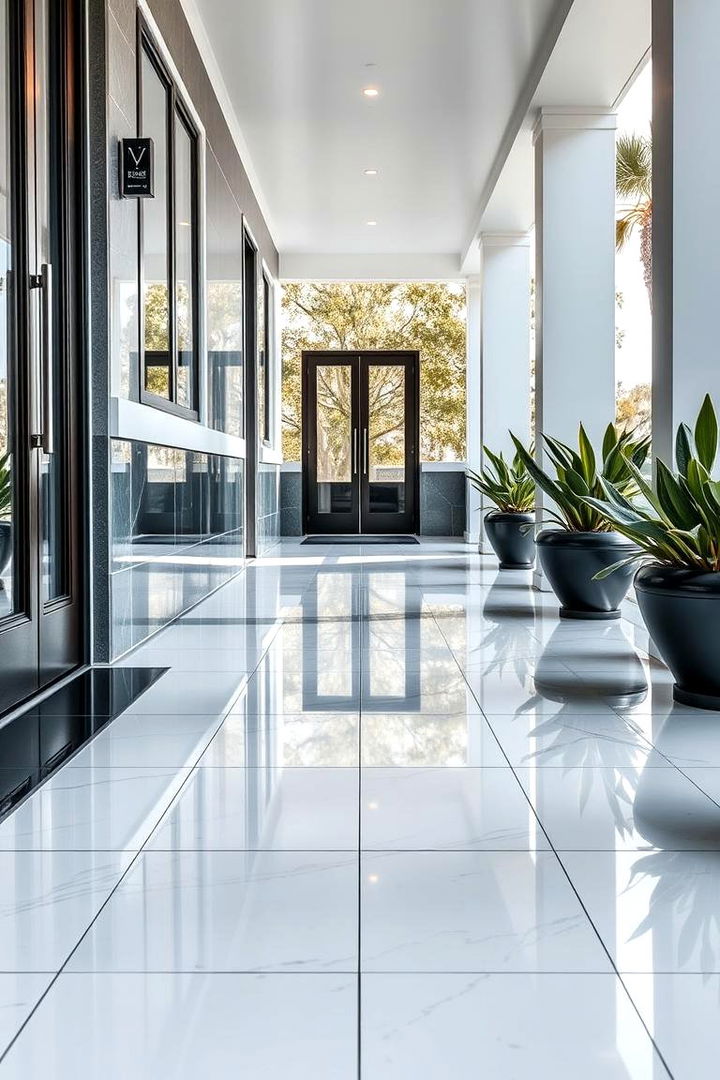 Contemporary High Gloss Finishes - 22 Front Porch Tile Ideas