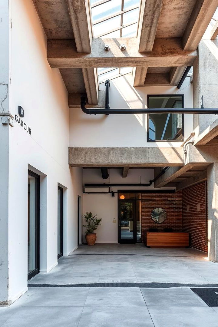 Contemporary Industrial Influence - 22 White Home Exterior Ideas