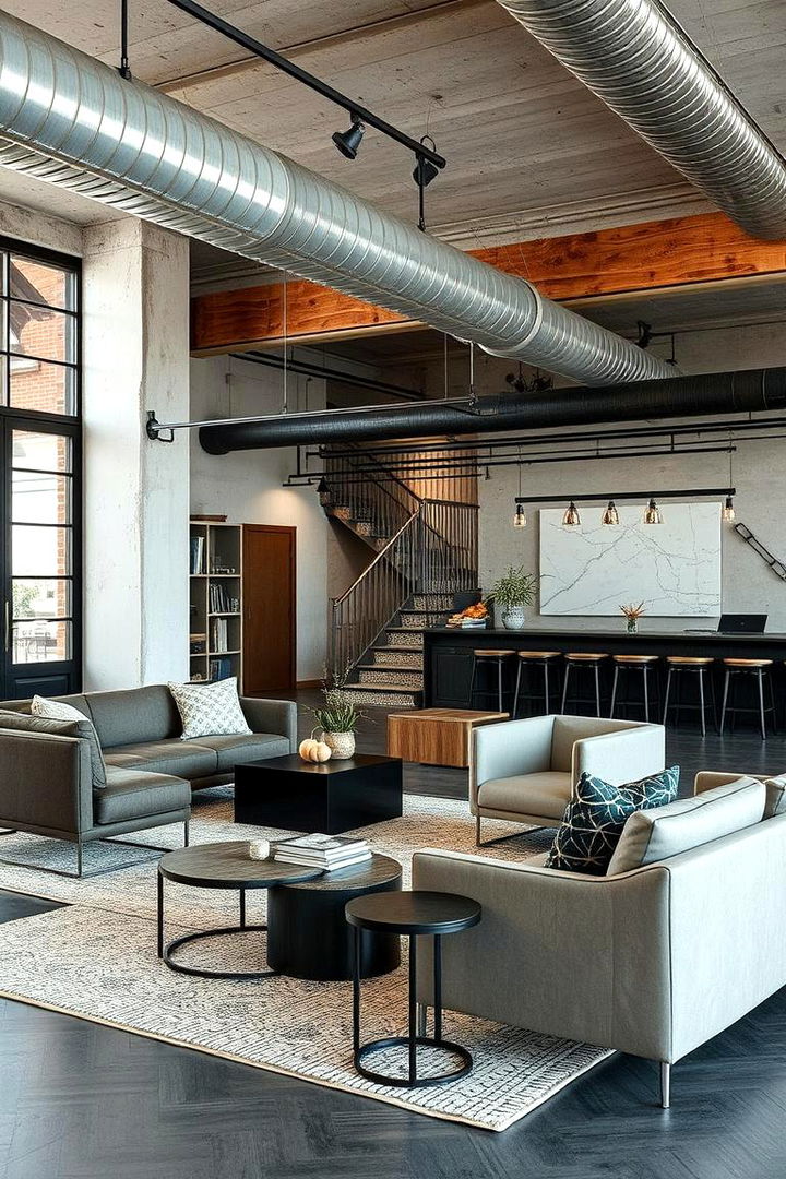 Contemporary Industrial Mix - 22 Industrial Interior Design Style Ideas