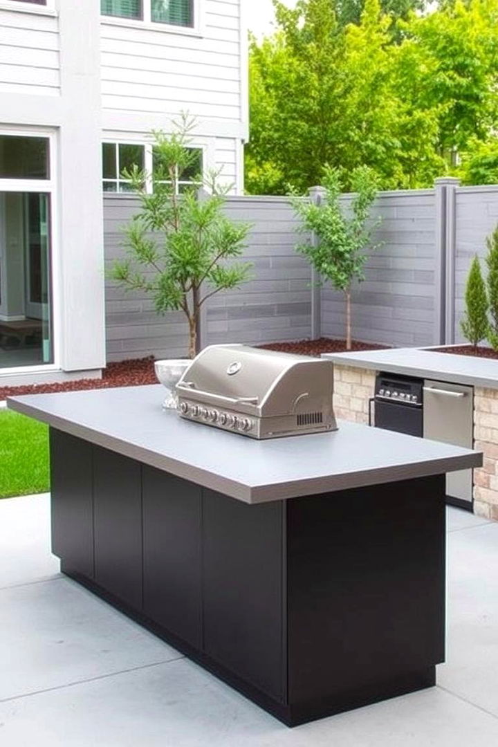 Contemporary Island Grill Station - 22 Grill Station Ideas
