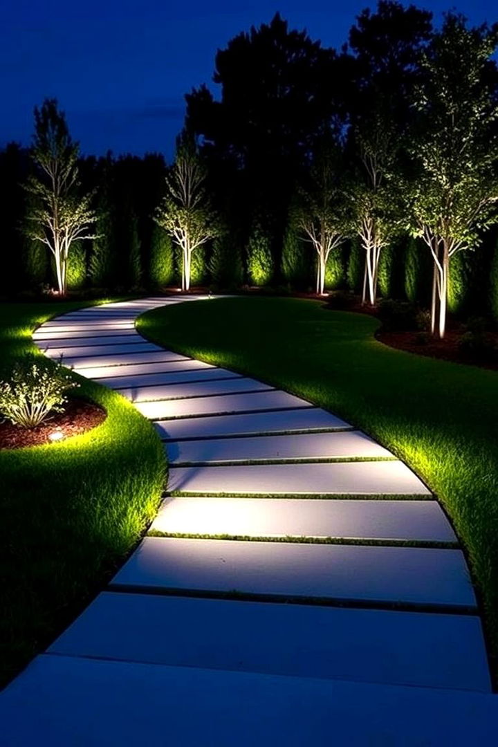 Contemporary Lawn Lighting Showcase - 22 Florida Backyard Ideas
