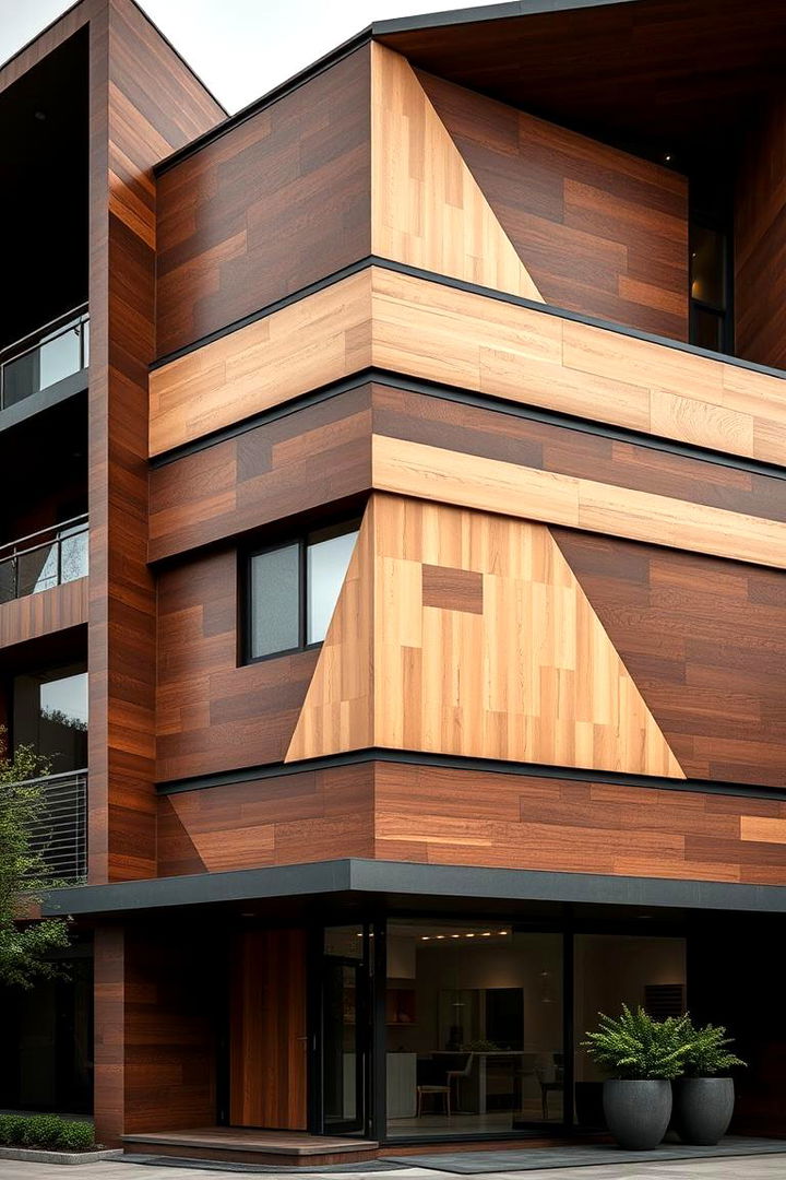 Contemporary Layers with Dark Tones - 22 Chocolate Brown House Exterior Design Ideas
