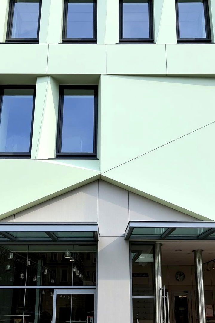 Contemporary Light Green Mix - 22 Light Green House Exterior Ideas