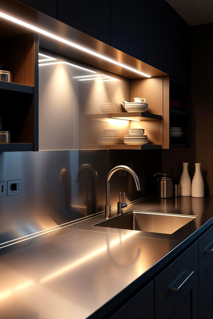 Contemporary Lighting Integration - 22 Kitchen With Stainless Steel Appliances