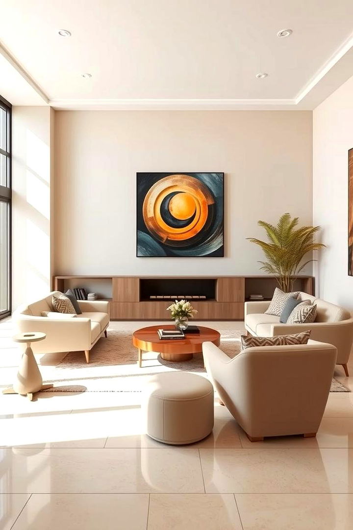 Contemporary Lounge Appeal - 22 Beige Living Room Ideas