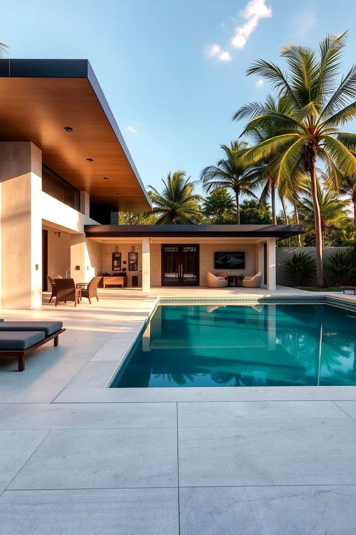 Contemporary Luxury Finishes - 22 Pool House With Outdoor Kitchen Ideas