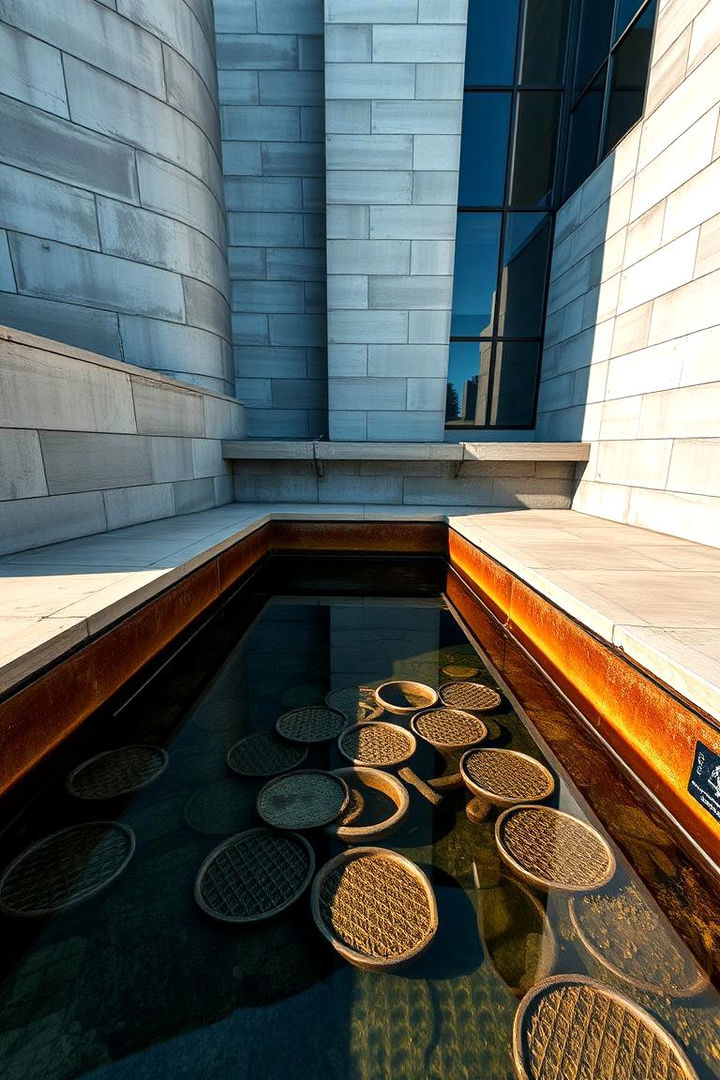 Contemporary Metal Curbs - 22 Pond Edging Ideas