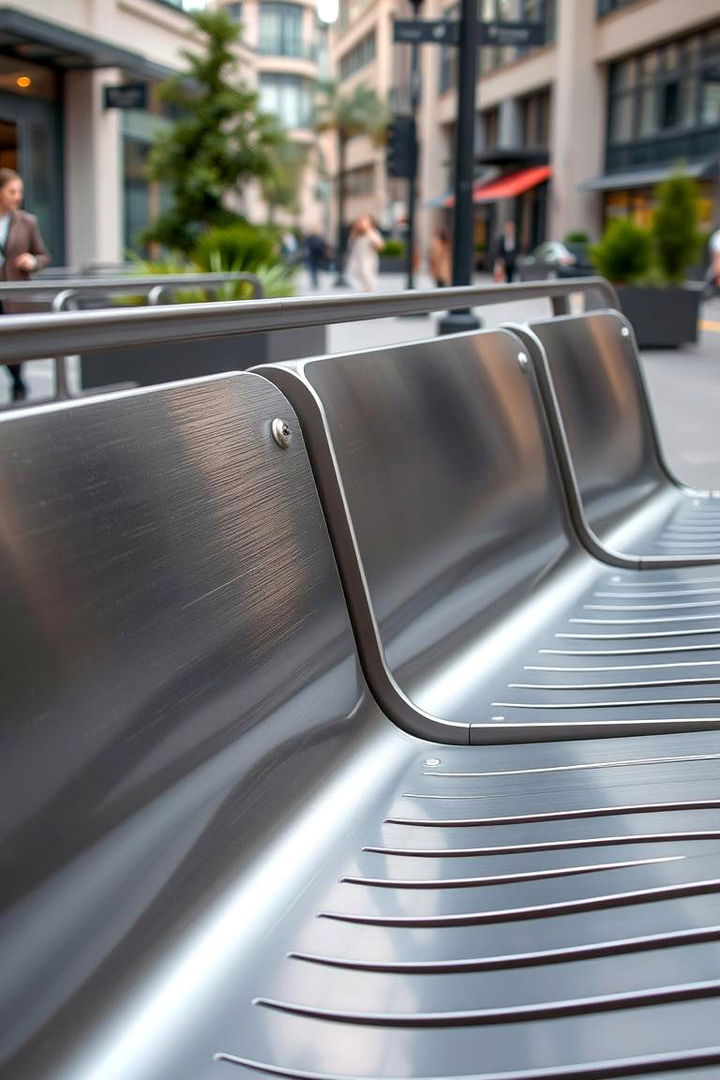 Contemporary Metal Seating - 22 Outdoor Seating Ideas