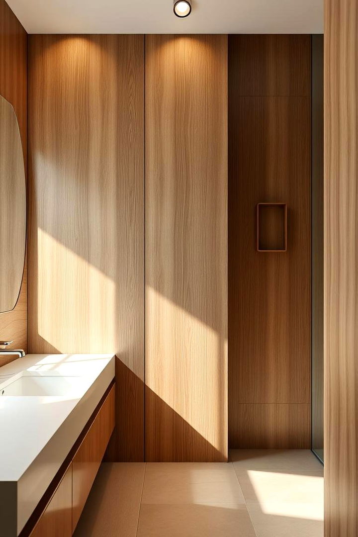 Contemporary Minimalist Wainscoting - 22 Bathroom Wainscoting Ideas