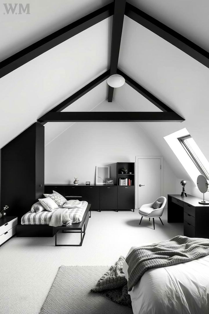 Contemporary Minimalist - 22 Attic Bedroom Ideas