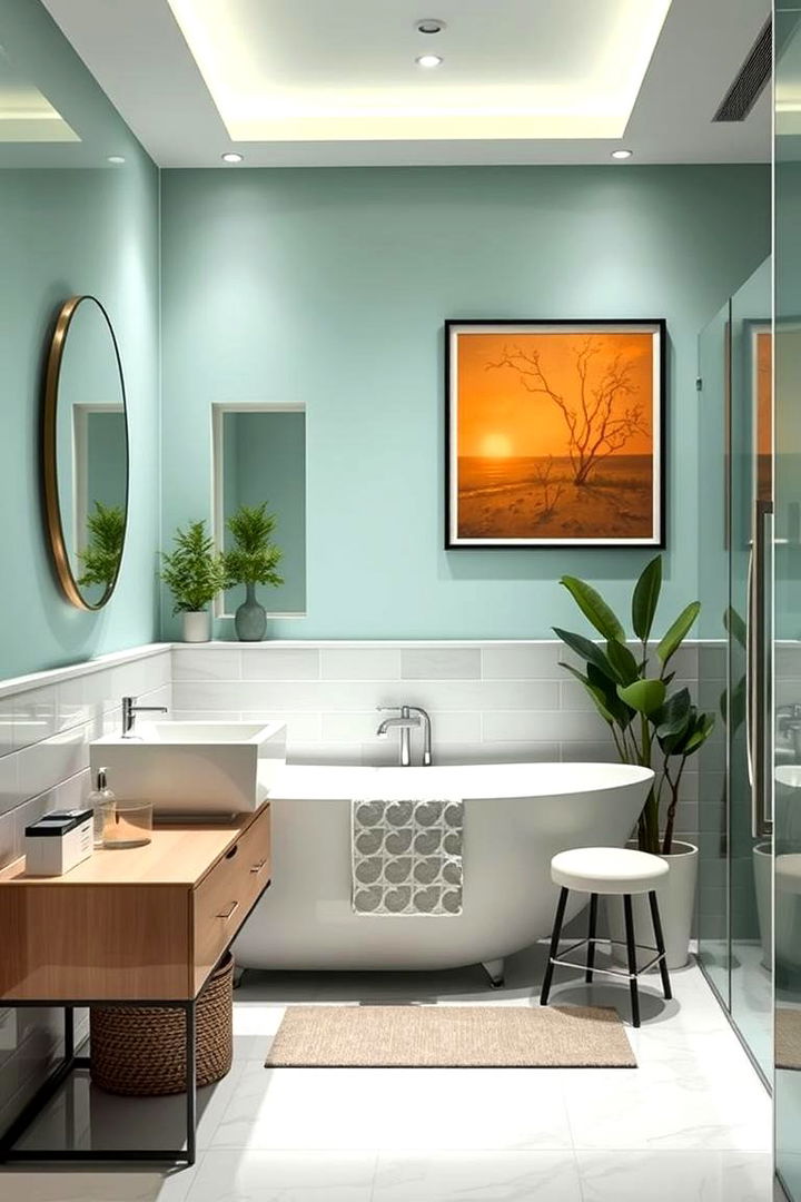 Contemporary Mint Bathroom Decor - 22 Mint Green Bathroom Ideas