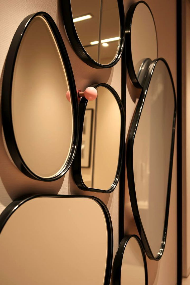 Contemporary Mirror Designs - 22 Pink and Black Bathroom Ideas